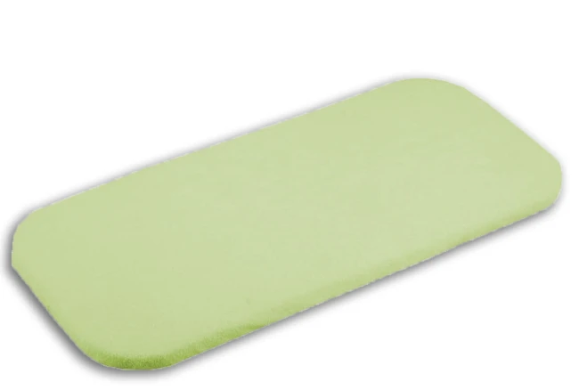  Zielone klasyczne malutkie wygodne gładkie prześcieradło frotte 40x90 cm z gumką 