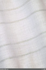 Firana pionowe pasy ze srebrną nitką biała wysokość 300 cm