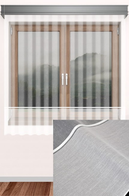  Delikatna elegancka biała firana wysokość 180 cm 