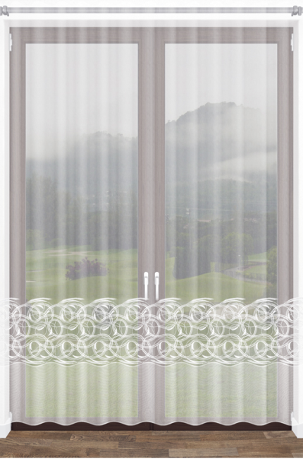  Delikatna biała wysokość firanka wysokość 280 cm 