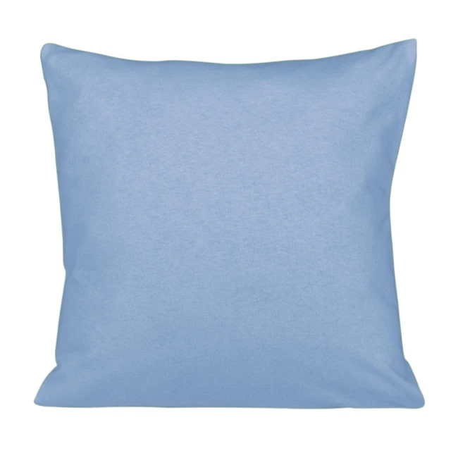  Niebieska klasyczna poszewka jersey 40x40 cm z zamkiem błyskawicznym 