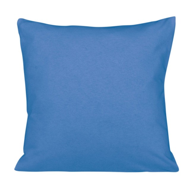  Niebieska klasyczna poszewka jersey 40x40 cm z zamkiem błyskawicznym 
