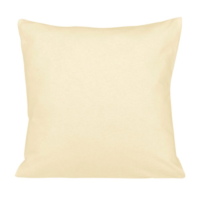  Kremowa klasyczna poszewka jersey 40x40 cm z zamkiem błyskawicznym 