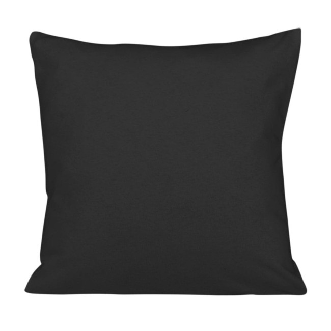  Czarna klasyczna poszewka jersey 40x40 cm z zamkiem błyskawicznym 