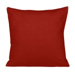 Poszewka w kolorze głębokiej czerwieni o wymiarach 40x40 cm, wykonana z jerseyu. Produkt leży na białym tle, prezentując gładką fakturę materiału bez widocznych wzorów czy napisów.