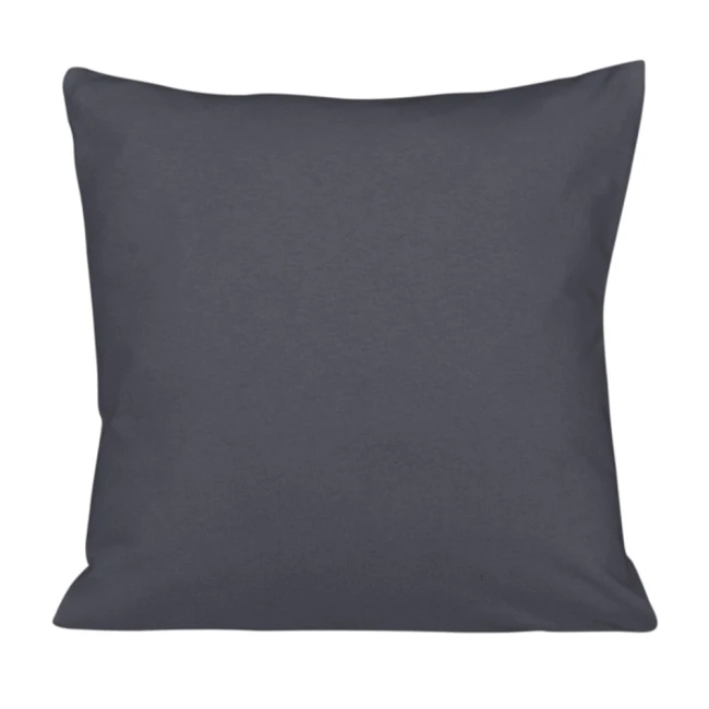  Czarna klasyczna poszewka jersey 40x40 cm z zamkiem błyskawicznym 