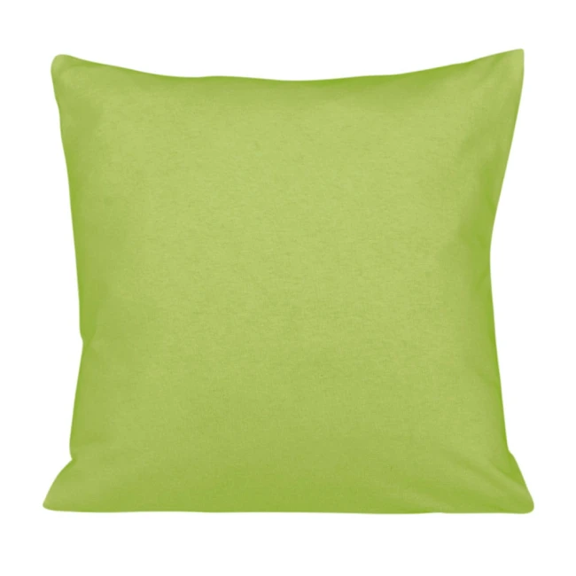  Zielona klasyczna poszewka jersey 40x40 cm z zamkiem błyskawicznym 