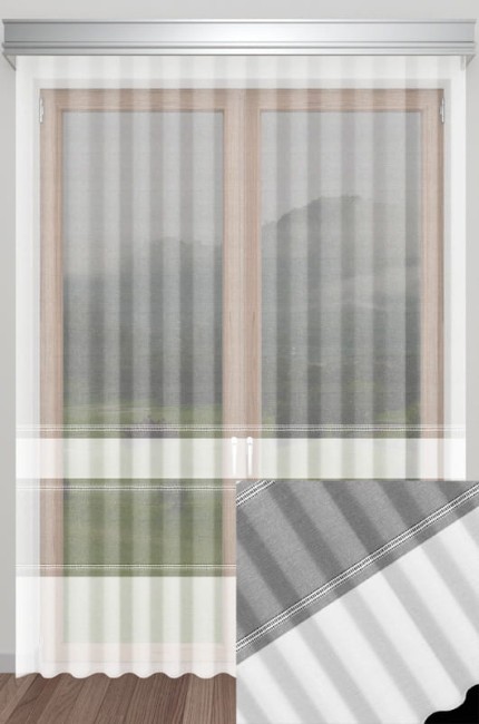  Delikatna elegancka biała wysoka firana wysokość 330 cm 