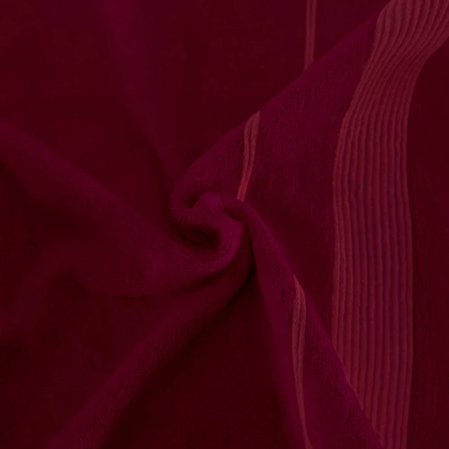Ręcznik bamboo Moreno 50x90 kolor burgund