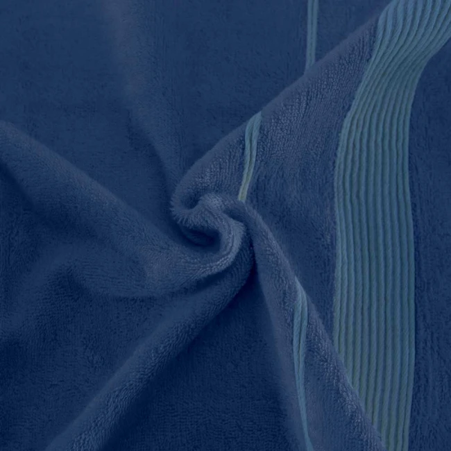 Ręcznik bamboo Moreno 70x140 kolor błękit morski