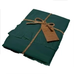 Komplet poszewek bawełnianych 2x40x40 cm Stonewashed Exclusive Dark Green