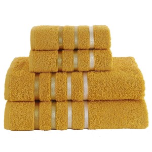 Ręcznik bawełniany Bale żółte - komplet 2x 50x80 + 2x 70x140