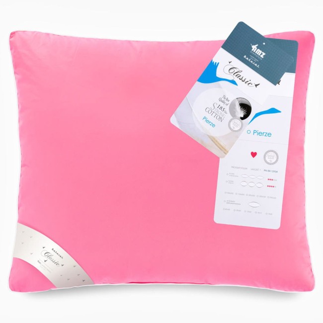  Kolekcja PIERZE to kolekcja wypełniona pierzem gęsim. Wyroby zostały mocnym inletem bawełnianym o gramaturze 185 g/m2. To wyroby produkowane metodami tradycyjnymi dla osób ceniących produkty naturalne w umiarkowanej cenie. 