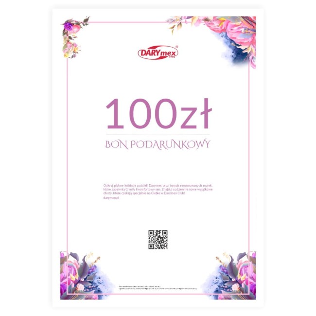  Bon podarunkowy na prezent, na Święta, na urodziny i imieniny, na parapetówkę o wartości 100 zł 