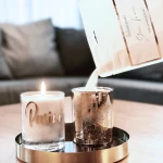 Świeca zapachowa proszkowa - zapach mirry i piżma