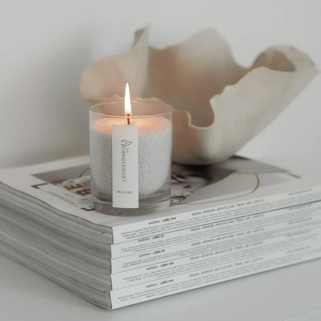 Świeca zapachowa proszkowa - zapach mirry i piżma