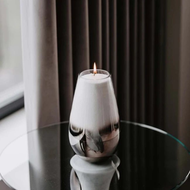 Świeca zapachowa proszkowa - zapach mirry i piżma