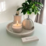 Świeca zapachowa proszkowa - zapach mirry i piżma