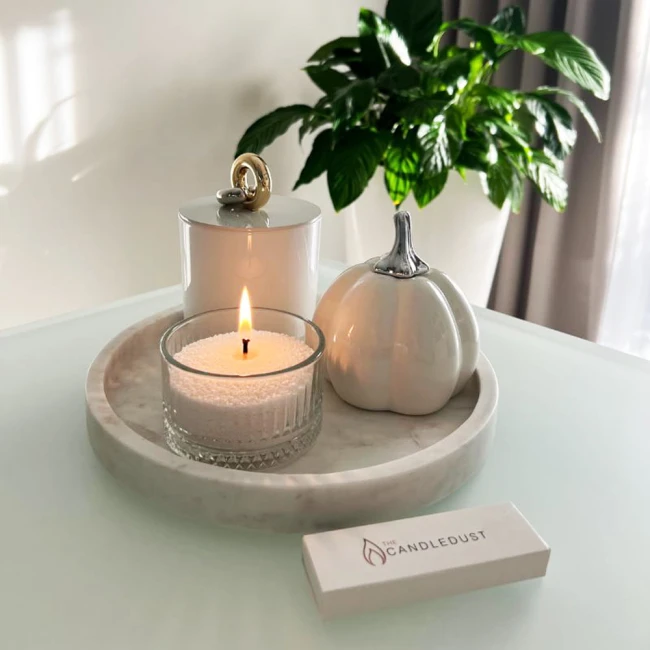 Świeca zapachowa proszkowa - zapach mirry i piżma