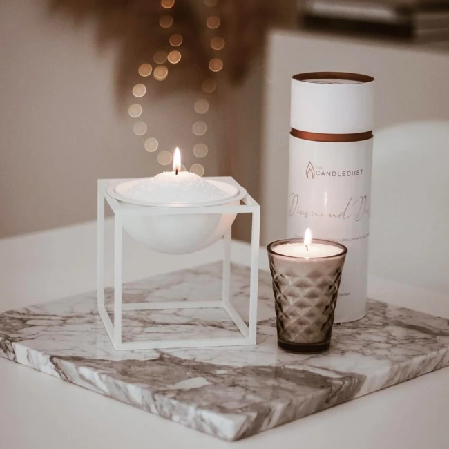 Świeca zapachowa proszkowa - zapach mirry i piżma