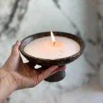 Świeca zapachowa proszkowa - zapach mirry i piżma