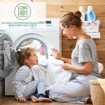 Ochraniacz na materac 140x200 w kolorze białym, wykonany z materiału łatwego do prania. W zestawie informacje o wysokiej temperaturze prania (95°C) oraz możliwości sterylizacji (121°C). Produkt leży na białym tle.