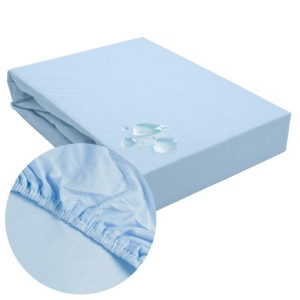 Ochronne prześcieradło z gumką 200x220 SG kolor niebieski