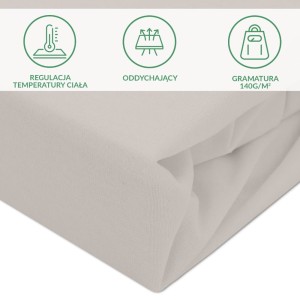 Ochronne prześcieradło z gumką 200x220 SG kolor popiel