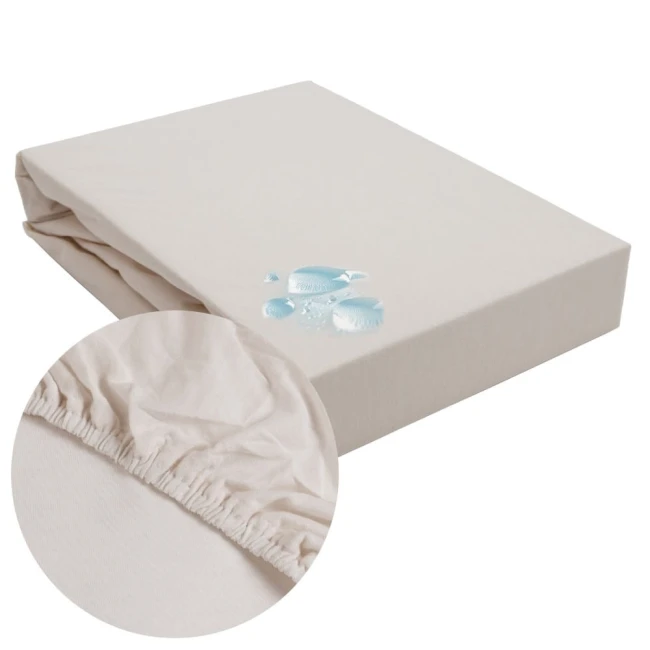  Miękkie delikatne elastyczne popielate prześcieradło ochronne z gumką 180x200 cm 