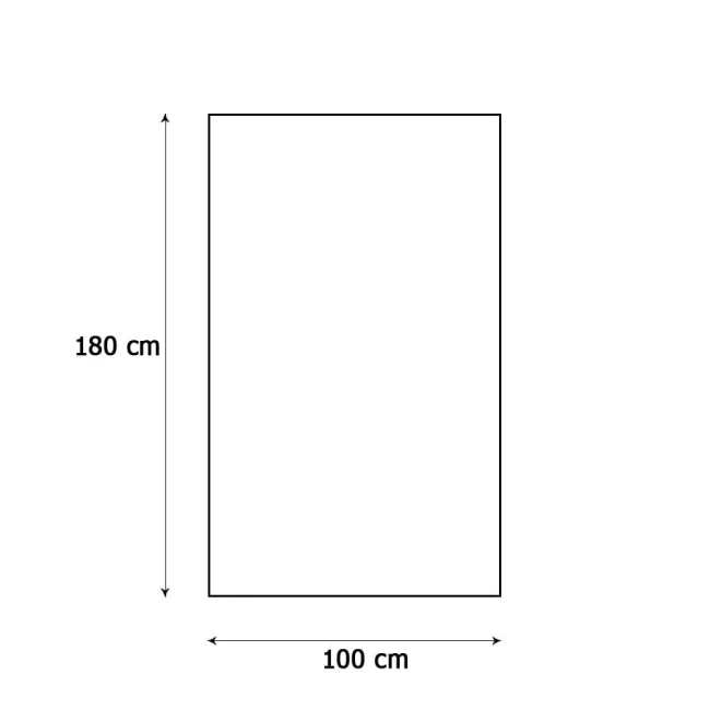 Ręcznik plażowy 100x180 cm w kolorze błękitu. Złożony, szybko schnie dzięki mikrofibrze. Z wyraźnym logo w jednym rogu. Na prostym tle, eksponującym jego duży rozmiar i gładką fakturę.