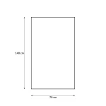 Ręcznik dziecięcy o wymiarach 70x140 cm, wykonany z bawełny. Prezentuje wzór Myszki Minnie. Ułożony na płasko, z białym tłem, zapewnia czytelność detali. Brzeg ręcznika ozdobiony haftem, niezbyt intensywne kolory, przyjazne dla dzieci.