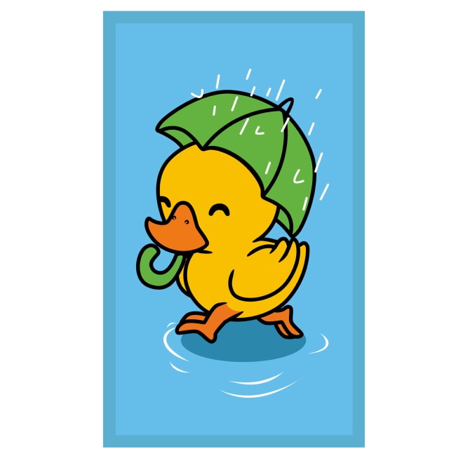  Chłonny lekki mały niebieski chłonny ręcznik dla dzieci 30x50 z kaczuszką 