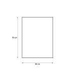 Ręcznik przedszkolny dla dziecka o wymiarach 30x50 cm, przedstawiony w orientacji pionowej. Kolor szary z wyraźnym wzorem przedstawiającym motywy związane z Harrym Potterem. Materiał to miękka dzianina, idealna do użytku przez dzieci.