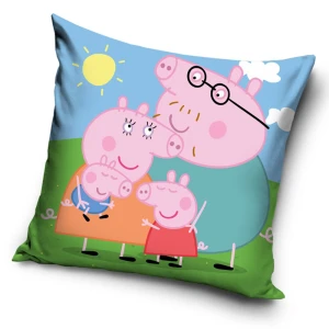  Poduszka dziecięca 40x40 Świnka Peppa George Mama Tata