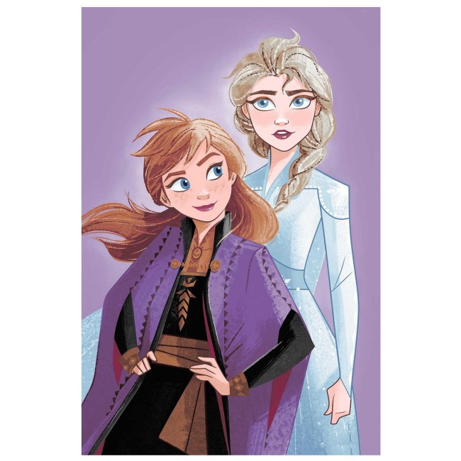  Miękki ciepły puszysty fioletowy kocyk 100x150 cm Kraina Lodu 