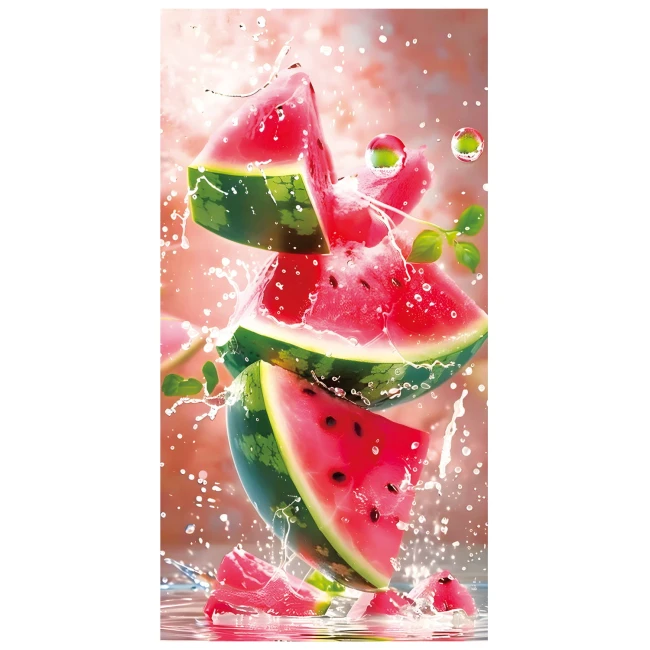 Ręcznik plażowy 100x180 Arbuzy szybkoschnący z mikrofibry duży