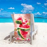 Ręcznik plażowy 100x180 Arbuzy szybkoschnący z mikrofibry duży