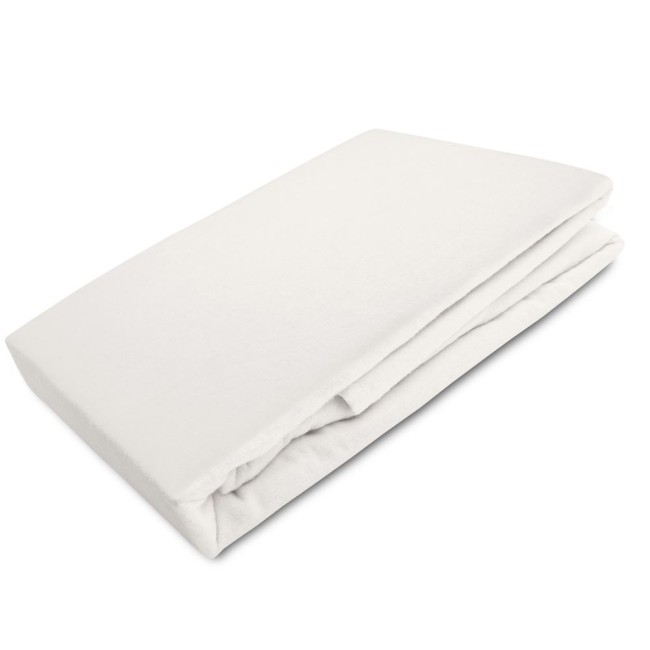  Delikatne przyjemne w dotyku wytrzymałe kremowe prześcieradło flanelowe bez gumki 180x210 cm 