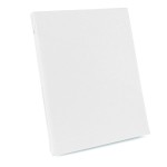 Prześcieradło bawełniane bez gumki w kolorze białym, rozmiar 160x200 cm z dodatkowymi 20 cm po bokach. Produkt leży płasko, z widoczną teksturą materiału. Na prostym tle, prezentuje minimalistyczny design, idealny do sypialni.