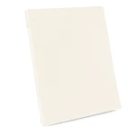 Prześcieradło bawełniane bez gumki w kolorze kremowym, w rozmiarze 160x200 cm z dodatkowymi 5 cm po bokach. Produkt leży płasko, ukazując gładką, teksturowaną powierzchnię. Brak widocznych napisów czy dekoracji.