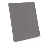 Prześcieradło bawełniane bez gumki w kolorze szarym, rozmiar 160x200 cm z dodatkowymi 20 cm po bokach. Produkt leży płasko na prostym tle, ukazując gładką teksturę materiału. Widoczne krawędzie oraz całkowity kształt bez dekoracji.