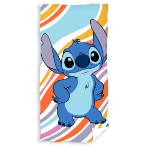Ręcznik przedszkolny dla dziecka 30x50 Lilo i Stitch, niebieski, dziecięcy