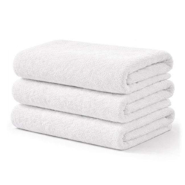  Chłonny biały ręcznik hotelowy 100% bawełna frotte 70x140 cm 