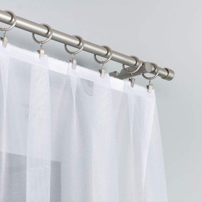 Firana gotowa DANIELA żakardowa, 350x155 cm, biała