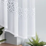 Firana gotowa DANIELA żakardowa, 350x155 cm, biała