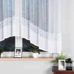 Firana gotowa DANIELA żakardowa, 350x155 cm, biała