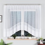 Firana gotowa DANIELA żakardowa, 350x155 cm, biała