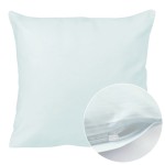 Poszewka satynowa 40x40 kolor srebrny błękit