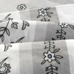 Pościel bawełniana 160x200 Paisley Calm szara i niebieska, Cottonlove