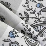 Pościel bawełniana 160x200 Paisley Calm szara i niebieska, Cottonlove